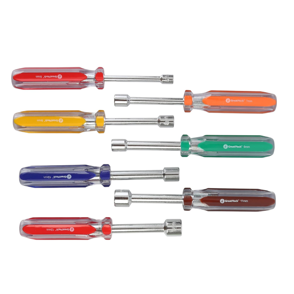 طقم مفك راس حبة ملون 7 قطع