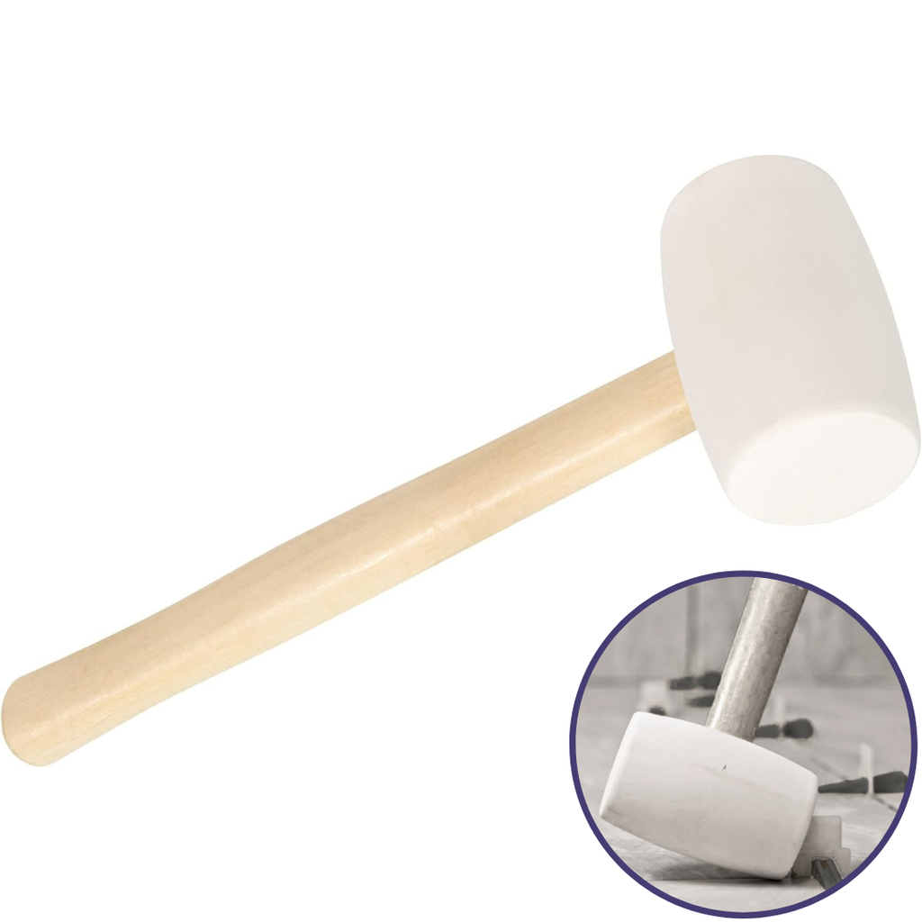 شاكوش بلاط ربل ابيض يد خشب