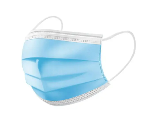 كمامة ورق طبقات ازرق