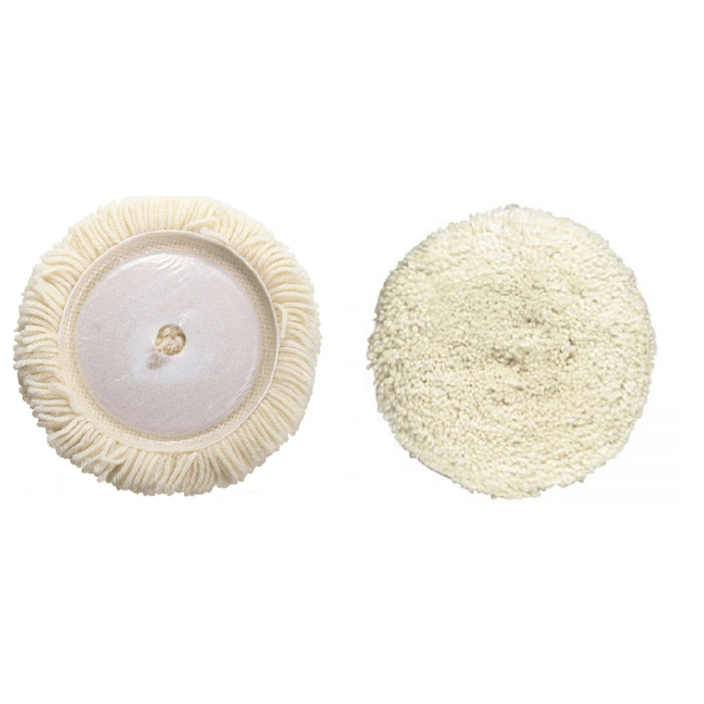 صوفة تلميع مع قاعدة ابيض