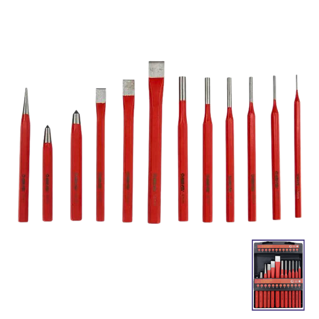 طقم ازميل حديد 12 قطعة