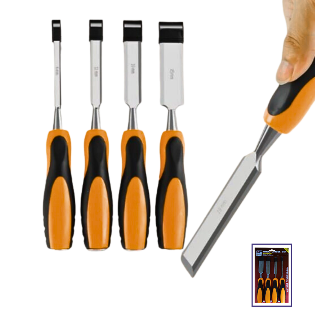 طقم ازميل حفر خشب 4 قطع